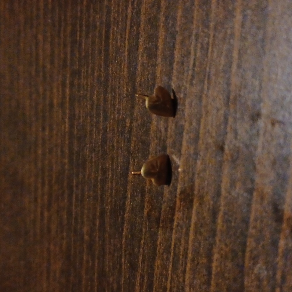 Genuine small heart studs